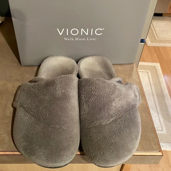 Vionic Shoes Vionic Gemma Mule Slippers 9m Light Grey All Day